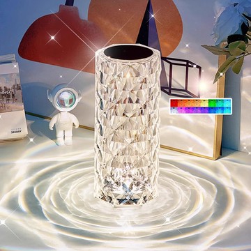 qidina夢幻16色動態變換水波紋水晶燈-e / 小夜燈 投影燈 生日禮物 水波紋燈 氣氛燈