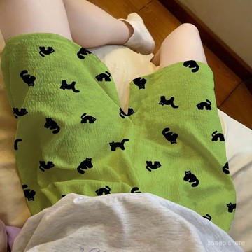 9折優惠購⚡韓版寬鬆休閒薄款新款睡褲夏季卡通可愛家居日係雲朵短褲遛彎ins CITH