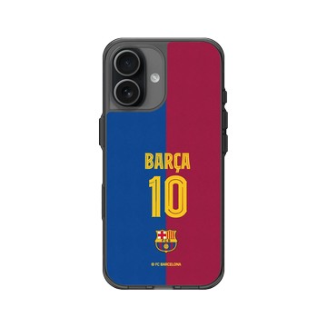 iPhone 17 Clear (相機按鈕) 酷墨灰 - FC Barcelona - BARÇA 10
