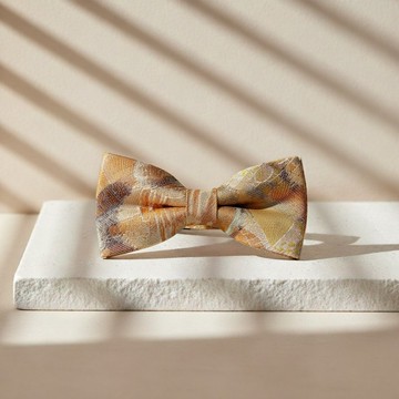 刷色水彩橘黃領結