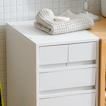 無印風單層深型抽屜收納箱(2小抽+1大抽) 單一規格