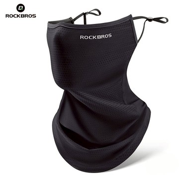 【JS優選】📦隔日到貨🚛💨ROCKBROS 洛克兄弟 冰絲防曬面罩 UPF50+ 防曬頭套 涼感面罩 防曬脖圍 戶外騎車