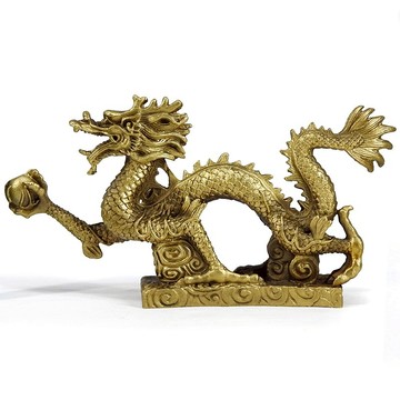 【吉祥開運坊】銅龍系列【提升官運 銅雕 銅龍抱珠 大型】擇日 開光