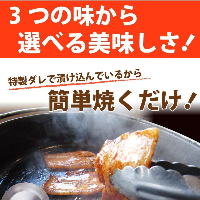 焼肉 セット 豚肉 肉 豚カルビ 5人前 150g×5パック 750g 選べる 3つの味 味噌 チゲ 塩 小分け タレ漬け 焼くだけ