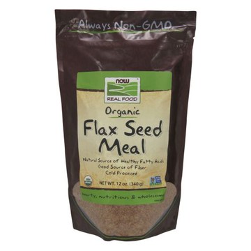 Flax Seed Organic Meal 12 oz by Now Foods