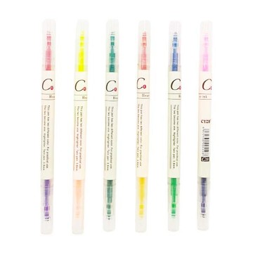 雙頭螢光筆 高CP值寫字塗鴉重點整理上色筆 辦公文具粗細彩色筆 贈品禮品