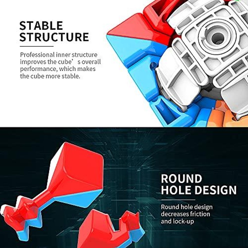 LiangCuber Moyu Meilong 4x4スピードキューブステッカーレス4x4x4