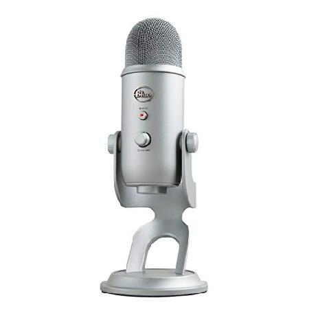 Blue Yeti USB Mic for Recording ＆ Streaming on PC and Mac, Condenser Capsules, Pickup Patterns, Headphone Output and Volume Control, Mic Gain Con