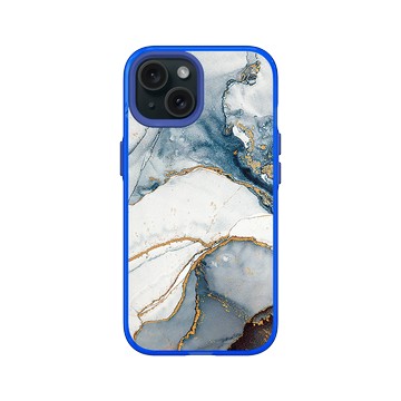 iPhone 15 Clear 激光藍 - 石紋與渲染 / Marble & Dreamy Gradient - 破曉