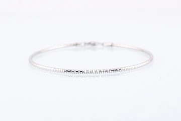 寶麗金珠寶-進口白K金手環