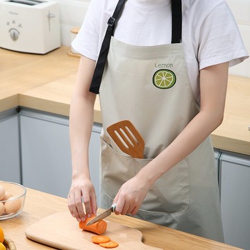 圍裙家用廚房防水防油女工作服罩衣創意時尚薄款透氣圍腰餐飲專用