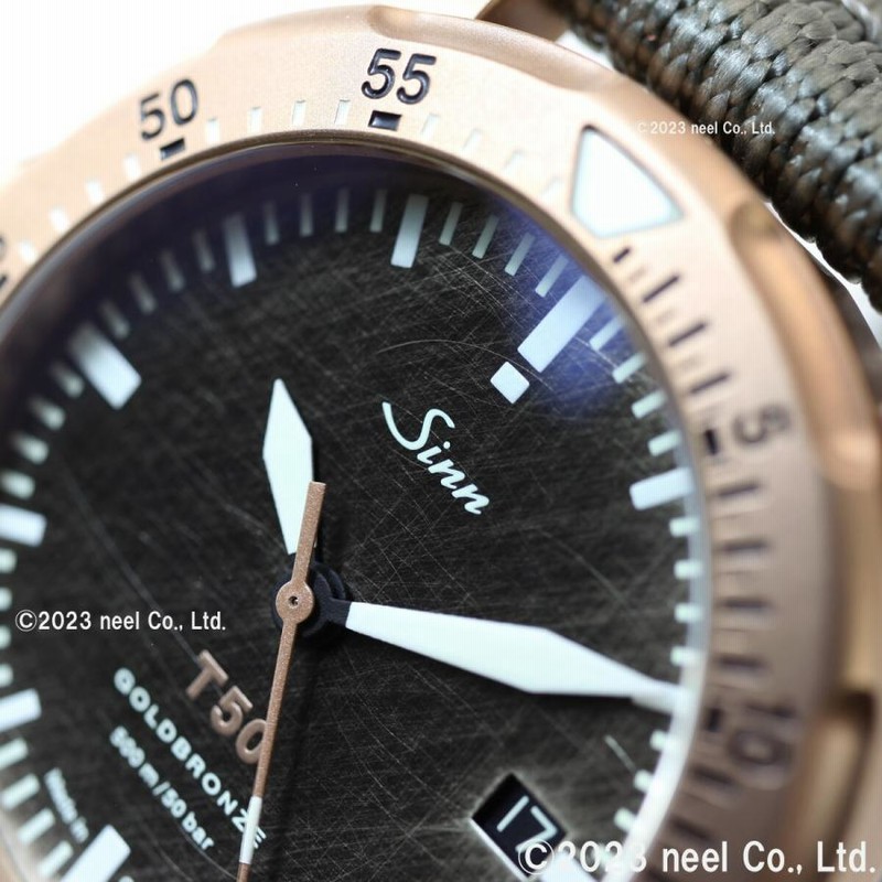 豪華おまけ有！ Sinn ジン T50.GOLDBRONZE 自動巻 腕時計 メンズ