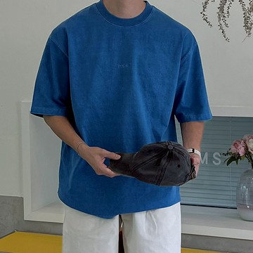 正韓水洗柔棉質感刺繡字母短袖上衣 6色 YUPPIE 預購商品 0624