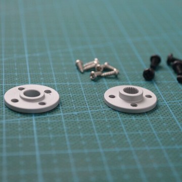 究其科技 25T伺服臂圓型盤金屬角 適用于MG995 MG996  25T舵盤