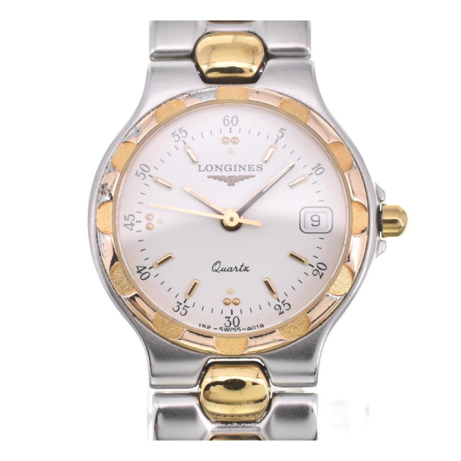LONGINES(ロンジン) SS クォーツ レディース △ ☆良品【LONGINES】ロンジン コンクエスト 4019 SS/GP