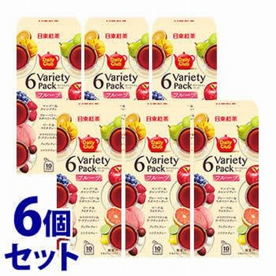 《セット販売》　日東紅茶 デイリークラブ 6バラエティパック フルーツ (20.8g)×6個セット 紅茶 ティーバッグ　※軽減税率対象商品