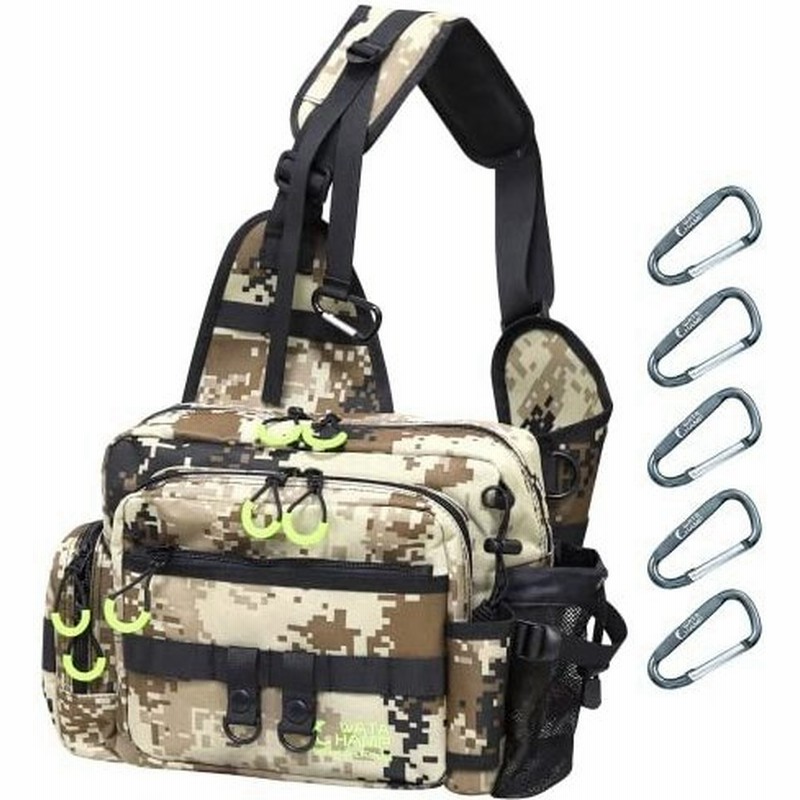 ワタチャンプ Watachamp 釣りバッグ 2 0 大容量 ショルダーバッグ 900d防水 Ppボード付き バス釣り バック 5つカラ 通販 Lineポイント最大0 5 Get Lineショッピング