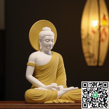 陶瓷大日如來佛祖佛像擺件釋迦摩尼佛供奉禪意家居客廳辦公室裝飾