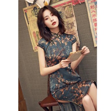 唐璽老上海夏季復古2026年新款改良年輕款氣質修身送考旗袍連衣裙