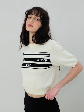 25SS COREY STRIPE KNIT [IVORY]