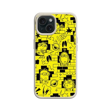 iPhone 15 SolidX 貝殼灰 - Minions - Minions - Yellow Wall