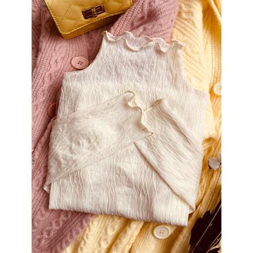 秋冬高領加絨蕾絲打底衫女長袖紗衣高端洋氣小衫毛衣內搭網紗上衣