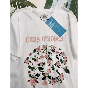 【韓國K.W.】KN2910現貨絕代佳人天絲棉花版好氣色上衣(休閒/T恤/印花/小香風/中大尺碼)