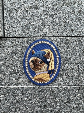 刺繡貼 | 戴珍珠耳環的少女 | 文藝輕黏