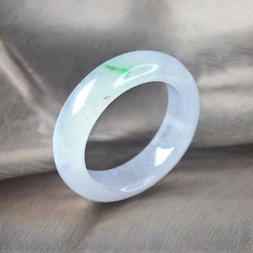 冰種飄陽綠翡翠戒指戒圈 | 國際14圍 | 天然緬甸玉翡翠A貨 | 送禮