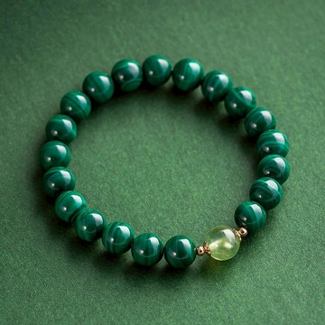 孔雀石葡萄石手鍊