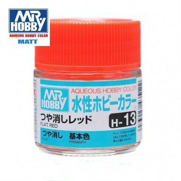 【鋼普拉】現貨 MR.HOBBY GUNZE 郡氏 GSI H-13 H13 水性漆 消光 紅色 模型漆 10ml