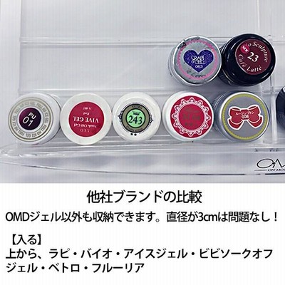 ジェルネイル 収納 収納ケース 収納ボックス 2段 OMD 120個