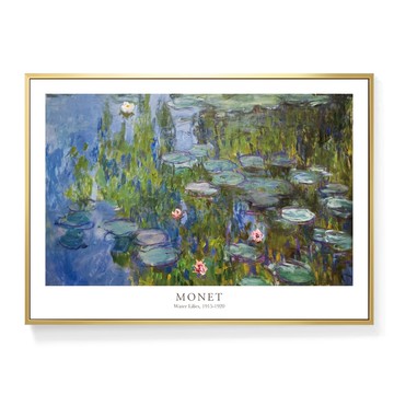 菠蘿選畫所 莫內 睡蓮I 掛畫 AVAR4618G  42 x 59.4cm  金色