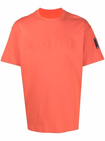 A-COLD-WALL* - logo crew-neck T-shirt - men - Cotton - L - Orange