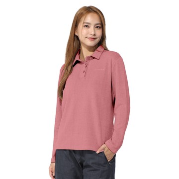 【Takaka】女經典POLO領保暖衣『粉黛紅』Z54021 戶外 露營 登山 健行 休閒 時尚 保暖 POLO衫 長袖 上衣