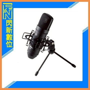 TASCAM 達斯冠 TM-80 電容式麥克風 心型指向 黑/銀 (TM80,公司貨)