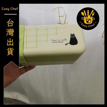 ✨️臺灣出貨✨️暖廚小築✅可開發票日本進口原裝可愛貓咪雙層飯盒上班族便當盒可微波爐餐盒壽司盒11