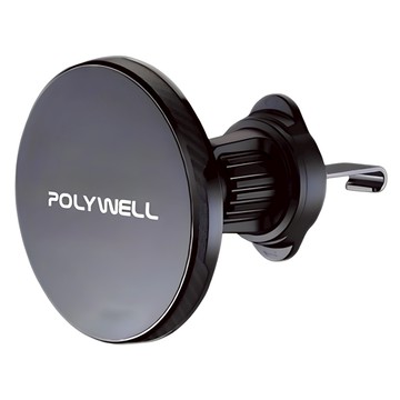 POLYWELL 寶利威爾 車用磁吸式手機支架 9.5mm  1個  黑色
