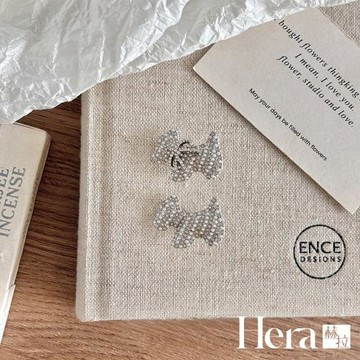 【HERA 赫拉】滿鑽銀色小狗鴨嘴夾兩入組 H115080305
