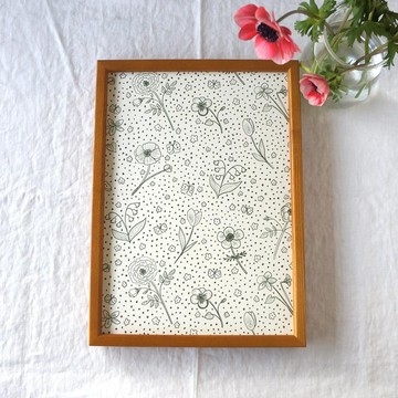 「春之庭 ( green drawing ) 」A4 海報