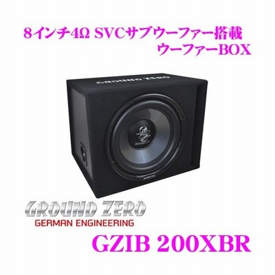 驚きの値段 0xbr Gzib グラウンドゼロ Zero Ground 8inch cm 4w 定格入力 350w Svcサブウーファー搭載ウーファーbox 車用品 Ground Zero Gzib 0xbr