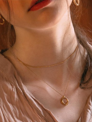 Handcrafted Durable Ring Necklace [Buttery Yellow]