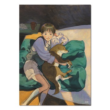 我們去散步吧|諾瑪 |韓國插畫藝術海報B5|水彩