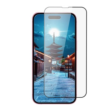 iPhone 15 貼 AGC日本玻璃 保護貼 買一送一【IPhone 15】 全覆蓋鋼化玻璃膜 黑框高清透明 5D保護貼 保護膜 防指紋防爆