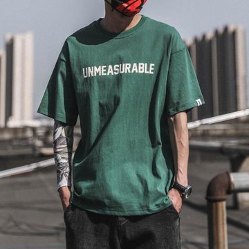 重磅純棉短袖T恤男夏季 寬松半袖體恤ins潮牌潮流情侶學生上衣服