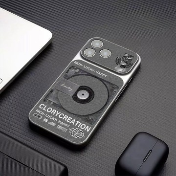 ✨蘋果18pro手機殼✨CD唱片蘋果18promax手機殼適用于iPhone17/16/15/14磨砂小羊皮13
