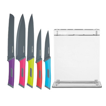KitchenCraft 英國 刀座+刀具5件 / 可機洗 洗碗機可洗
