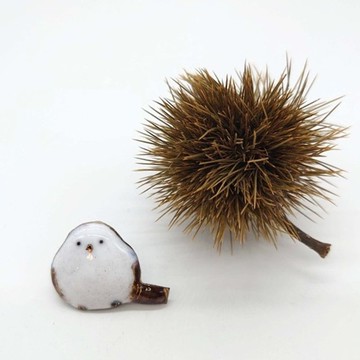 台灣森鶯-A 七寶燒針釦