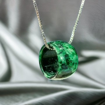 【萬事亨通】老花青翡翠路路通項鍊 | 天然緬甸玉翡翠A貨 | 送禮