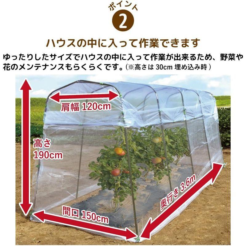 daim 雨よけ 虫よけ ミニ 菜園 ハウス トマト 支柱 屋根 虫よけ トマト栽培 防虫ネット 園芸用品 園芸 ガーデニング トマトの雨よ